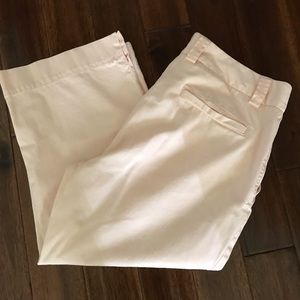 J. Crew Pale Pink Chino Capris Favorite Fit
